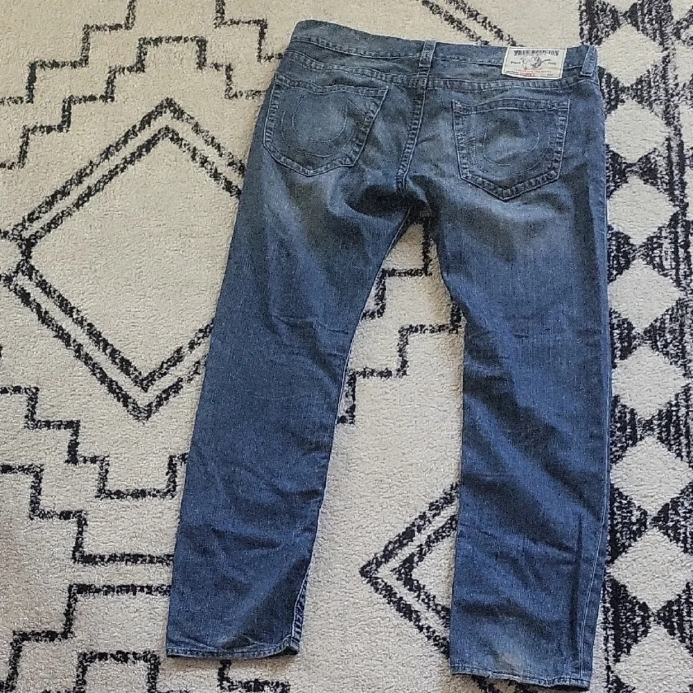 True Religion Men's Skinny Jeans - Distressed Blue